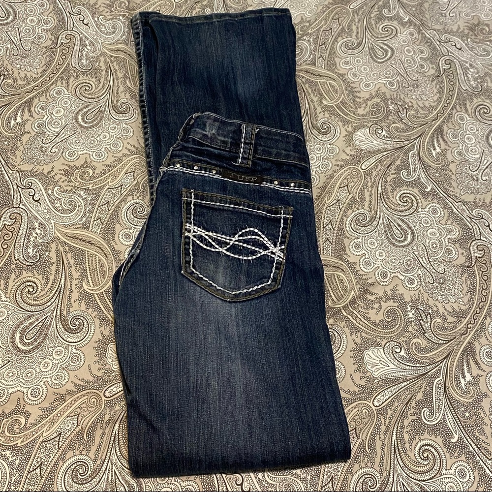 Darkwash Barbwire Bootcut